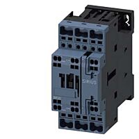 SIEMENS Stykač AC-3, 38A/18,5kW/400V, 3pólový, AC 230V, 50/60Hz 1 NO + 1 NC, pružinová svorka