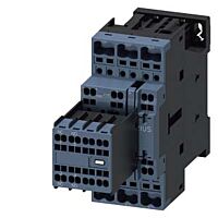 SIEMENS Stykač AC-3, 38A/18,5kW/400V, 3pólový, AC 400V/50Hz 2 NO + 2 NC, pružinová svorka