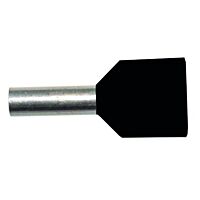 PROTEC Dutinka PAEH 1,5/12mm lisovací černá dvojitá