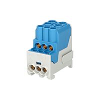 HORA ETEC Blok UVB 100A N rozdělovací 2x25/6x10 modrá