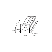SCHMACHTL Lišta DIN 35x15 perforovaná 5,2mm Sendzimir 2000mm