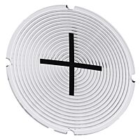 SIEMENS Štítek vložený pro tlačítko prosvětlené, kulatý, mléčná barva, symbol: nárůst, plus