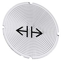 SIEMENS Štítek vložený pro tlačítko prosvětlené, kulatý, mléčná barva, symbol: povolit