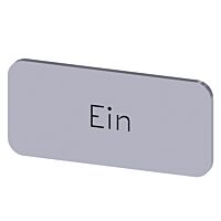 SIEMENS Štítek popisný 12,5 x 27 mm, štítek stříbrný, popisek EIN