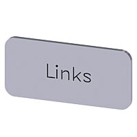 SIEMENS Štítek popisný 12,5 x 27 mm, štítek stříbrný, popisek LINKS