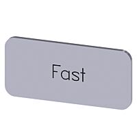 SIEMENS Štítek popisný 12,5 x 27 mm, štítek stříbrný, popisek FAST