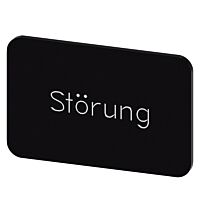 SIEMENS Štítek popisný 17,5 x 27 mm, štítek černý, popisek STÖRUNG