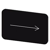SIEMENS Štítek popisný 17,5 x 27 mm, štítek černý, symbol: směr šipky doprava