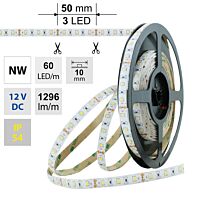 MCLED Pásek LED SMD2835 NW, 60LED/m, 14,4W/m, 1296lm/m, IP54, DC 12V, 10mm, 5m