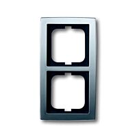 ABB SOLO Rámeček 2CKA001754A4105 dvojnásobný, pro vodorovnou i svislou montáž, chromová matná