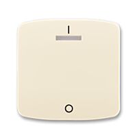 ABB TANGO Ovladač 3558A-A00933 C jednoduchý s potiskem a čirým průzorem (pro spínače řaz. 3S), slonová kost