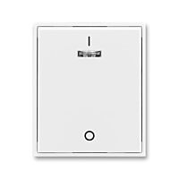 ABB ELEMENT Ovladač 3558E-A00933 03 jednoduchý s potiskem a čirým průzorem (pro spínače řaz. 3S), bílá/bílá