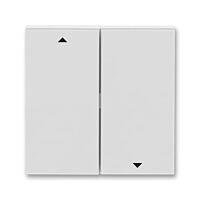 ABB LEVIT Ovladač 3559H-A00662 16 spínače žaluziového kolébkového, dělený, s potiskem, šedá/bílá