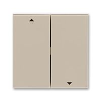 ABB LEVIT Ovladač 3559H-A00662 18 spínače žaluziového kolébkového, dělený, s potiskem, macchiato/bílá