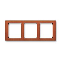 ABB TIME Rámeček 3901F-A50130 52J trojnásobný, vodorovný, třešeň
