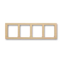 ABB TIME Rámeček 3901F-A50140 50J čtyřnásobný, vodorovný, přírodní javor