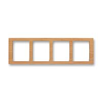 ABB TIME Rámeček 3901F-A50140 51J čtyřnásobný, vodorovný, olše