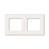 ABB LEVIT Rámeček 3901H-A05020 68 dvojnásobný, pro vodorovnou i svislou montáž, perleťová/ledová bílá