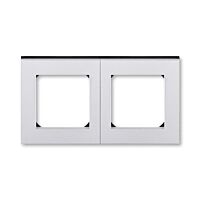 ABB LEVIT Rámeček 3901H-A05020 70 dvojnásobný, pro vodorovnou i svislou montáž, titanová/kouřová černá