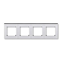 ABB LEVIT Rámeček 3901H-A05040 70 čtyřnásobný, pro vodorovnou i svislou montáž, titanová/kouřová černá