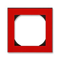 ABB LEVIT Rámeček 3901H-A05510 65 jednonásobný s otvorem 55x55, červená/kouřová černá
