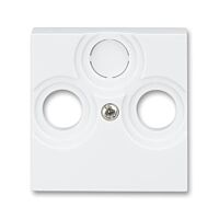 ABB LEVIT Kryt 5011H-A00300 03 zásuvky anténní s vylamovacím otvorem, bílá
