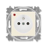 ABB LEVIT Zásuvka 5599H-A02357 17 s ochranou před přepětím a optickou signalizací poruchy, bezšroubová,IP40, slonová kost/bílá