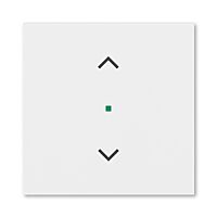 ABB Kryt LEVIT 6220H-A01002 03 1násobný, symbol žaluzie, bílá