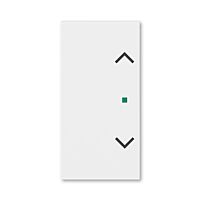 ABB Kryt LEVIT 6220H-A02002 03 2násobný levý/pravý, symbol žaluzie; bílá