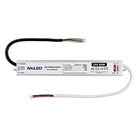 MCLED Zdroj pro LED pásky 60W DC24V/2,5A napájecí IP67 hliníkové provedení