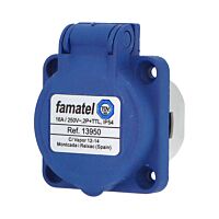 FAMATEL Zásuvka 16/230V IP54 SCHUKO 13950 vestavná