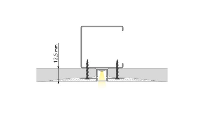 Hliníkový profil pro sádrokartony AG 2m