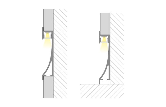 Hliníkový profil pro sádrokartony AI 1m