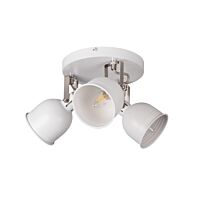 KANLUX Svítidlo DERATO EL-3O W-SR 3x8W E14 přisazené IP20 bílá/stříbrná