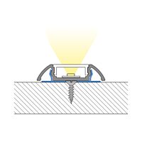 Přisazený hliníkový profil PX 1m včetně