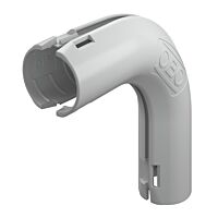 OBO BETTERMANN Quick Pipe oblouk 90°, M16, světle šedá, Polypropylen typ 3000 BMS M16 LGR