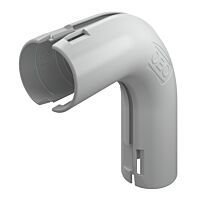 OBO BETTERMANN Quick Pipe oblouk 90°, M25, světle šedá, Polypropylen typ 3000 BMS M25 LGR