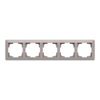 ABB ZONI Rámeček 3901T-A00050 144 pětinásobný, pro vodorovnou i svislou montáž, greige / bílá