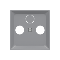 ABB Zoni 5011T-A00300 241 Kryt ovládání zásuvky televizní, rozhlasové (a satelitní) šedá