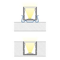 Profil AL 15/15mm PY černý 2m komplet
