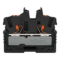 WAGO Svorka 2252-305 2vodičová průchozí Mini s ovládacím tlačítkem 2,5 mm², černá
