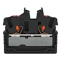 WAGO Svorka 2252-325 2vodičová průchozí Mini s ovládacím tlačítkem 2,5 mm², černá