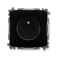 ABB TANGO Zásuvka 6619A-A06357 N s clonkami, IP40, černá