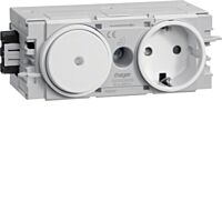 Jednonásobná zásuvka SCHUKO s vypínačem,