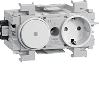 Jednonásobná zásuvka SCHUKO s vypínačem,