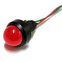 Kontrolka LED 20 červená 12-24V AC/DC