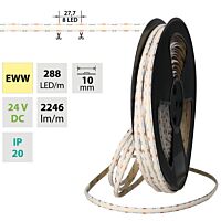 LED pásek COB EWW, 288LED/m, 19,2W/m, DC