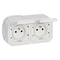 PLXN55 ZÁS.2X2P+T HOR.PŘEDK.POVRCH.BÍLÁ