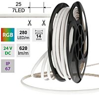 LED pásek Dot-Free RGB, 280LED/m, 14W/m,