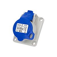 Zásuvka 16A/230V 3-pól IP44 vest. šikmá